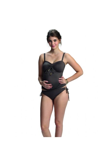 Petit Amour - Tankinitop mit Slip - Plus - für Cup F/G - nougat-gold