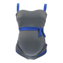 Petit Amour - Tankinitop mit Slip - für Cup F und G -  grau/blau