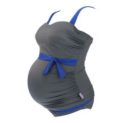Petit Amour - Tankinitop mit Slip - für Cup F und G -  grau/blau