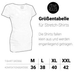 witzige Umstandsmode T-Shirt mit Babyfüßchen flex - schwarz XL(40)
