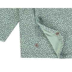 NoppiesBaby - Langarm-Shirt m. P&uuml;nktchen - Hannah - grey mint