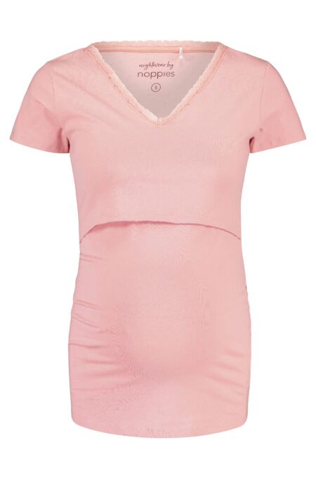 Noppies -Nightwear -Still-T-Shirt - Floor solid - silver pink L