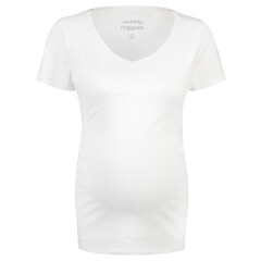 Noppies -Basic T-Shirt mit V-Ausschnitt - Rome - optical white XS