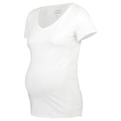 Noppies -Basic T-Shirt mit V-Ausschnitt - Rome - optical white XL
