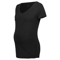 Noppies -Basic T-Shirt mit V-Ausschnitt - Rome - black XS