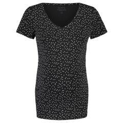 Noppies - Basic T-Shirt gepunktet - Rome - black AOP XS
