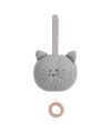 Lässig - Spieluhr - Knitted Musical Little Chums Cat - grau