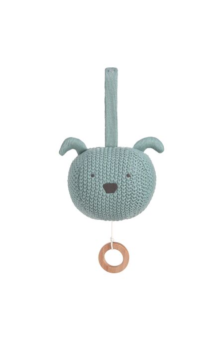 Lässig - Spieluhr - Knitted Musical Little Chums Dog - grün