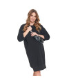 Kleid  für Schwangere -LOVE dress - black S/M