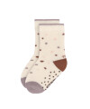 Lässig - Kinder Antirutsch-Socken (2er-Pack)  - Tiny Farmer Lila 19-22