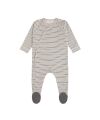 Lässig - Schlafanzug  mit Füßen - striped grey 50/56