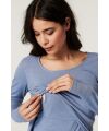 Espirt Maternity - Stillshirt langarm - grey blue