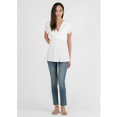 Attesa Maternity - Still Shirt Margherita - ivory