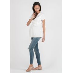 Attesa Maternity - Still Shirt Margherita - ivory