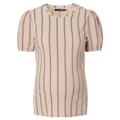 Supermom - T-shirt Stripe - Oxford Tan