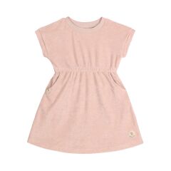 Lässig - Frottee Kleid für Kinder - powder pink