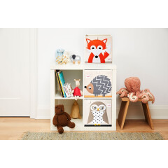 3 Sprouts - Aufbewahrungsbox für Kinderzimmer / faltbar / Fuchs