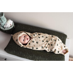 Noppies Baby - Badetuch -  Printed duck baby hooded towel - beetle