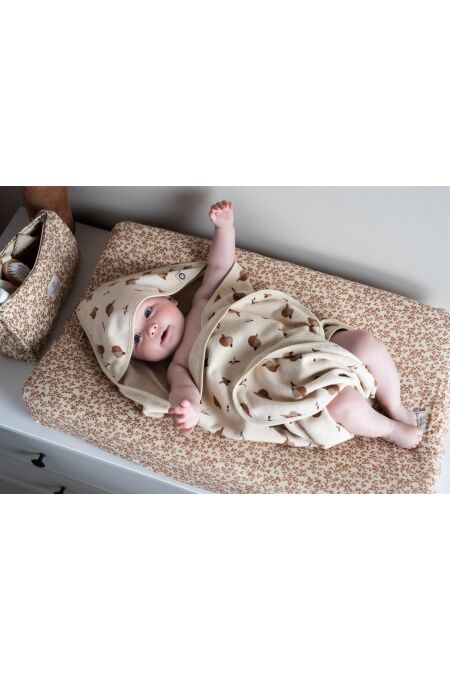 Noppies Baby - Badetuch -  Printed duck baby hooded towel - indian tan