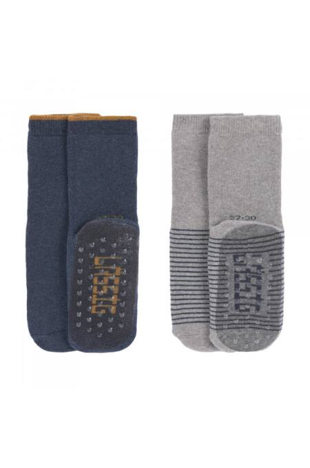Lässig - Anti Slip Socken (Doppl. Pack)  - blue/grey