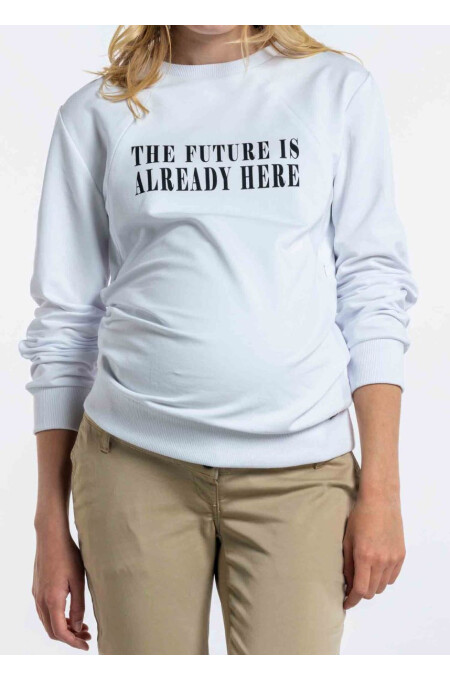 Love2Wait - Sweatshirt mit Stillfunktion - "The future is"