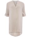 Zwillingsherz - Musselin-Tunika BW - one size - beige