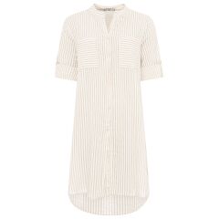 Zwillingsherz- Streifenbl./Tunika "Nizza" one size- beige