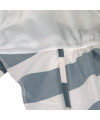 Sonnenhut Baby - UV Schutz & Nackenschutz - Blcok Stripes - milky/blue