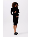Noppies Maternity - rib Kleid Amia langarm - Black