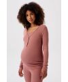 Noppies Maternity - Pyjama Still-Langarmshirt Amala - Burlwood