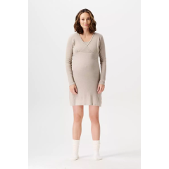 Noppies Maternity - Still-Nachthemd langarm - Taupe Melange