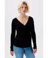 Noppies Maternity - rib Still-Langarmshirt - Black