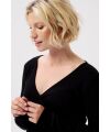 Noppies Maternity - rib Still-Langarmshirt Sara - Black