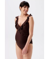 Noppies Maternity - Badeanzug Sima - Coffee Bean