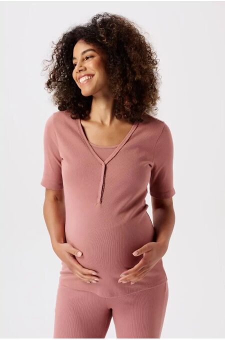 Noppies Maternity - rib Still-Schlaf-T-Shirt  OTB - Burlwood