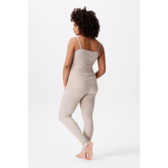 Noppies Maternity - rib Schlaf Hose OTB - Taupe Melange