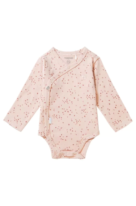 Noppies Baby - langarm Body - Unisex - Allover Print - Rose Smoke