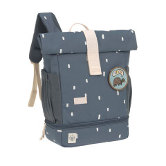 Lässig- Kinderrucksack - Mini Rolltop Backpack Happy prints - midnight blue