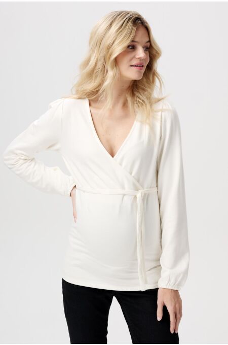 Noppies Maternity - langarm Still-Shirt Keet - Cream