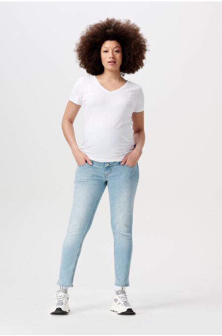 Noppies Maternity - 7/8 slim fit Jeans Mila - Light Blue Denim