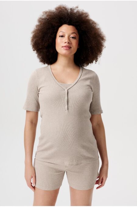 Noppies Maternity - Shorts - Taupe Melange