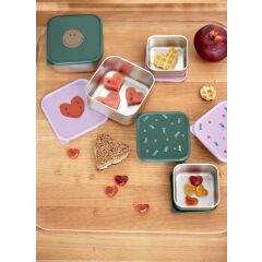 Lässig - Snackbox Kinder (3er Set) - Edelstahl...
