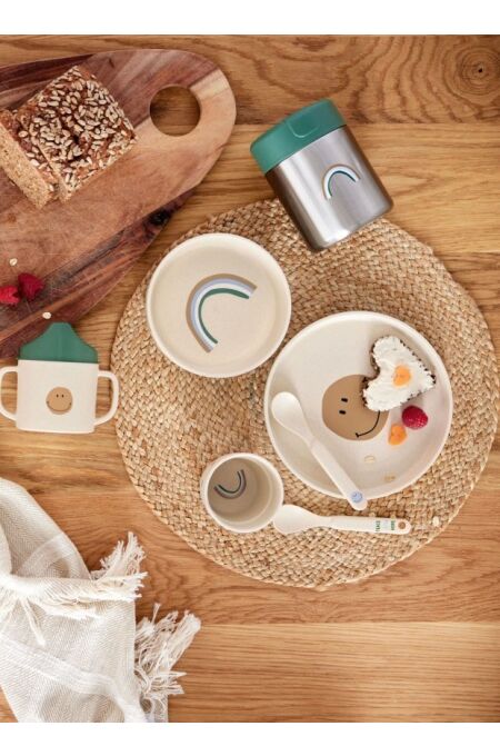 Lässig - Kindergeschirr Set - Happy Rascals Smile sky blue