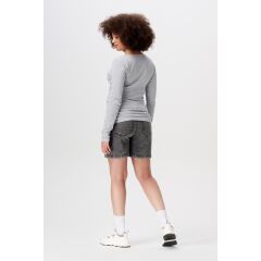 Noppies Maternity - rib Still-Langarmshirt - Grey Melange