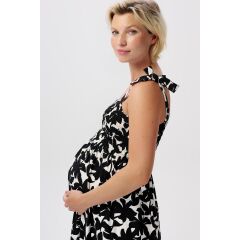 Noppies Maternity - Trägerkleid Viv - Black Big Flowers