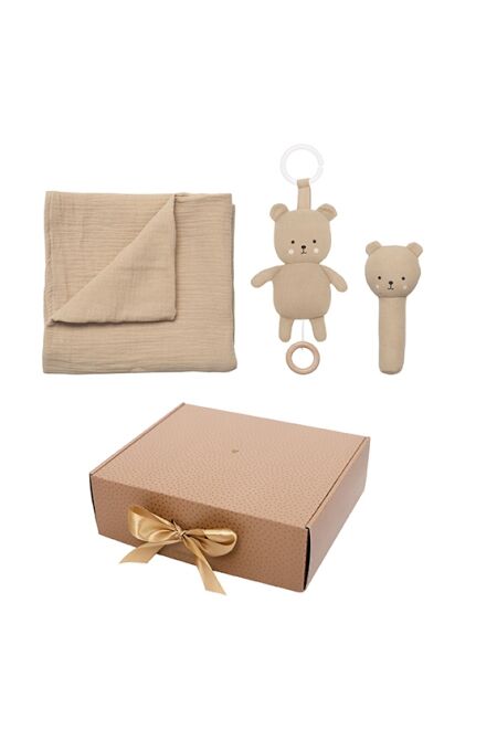 JABADABADO - Geschenkbox - Teddy - Decke, Spieluhr, Rassel