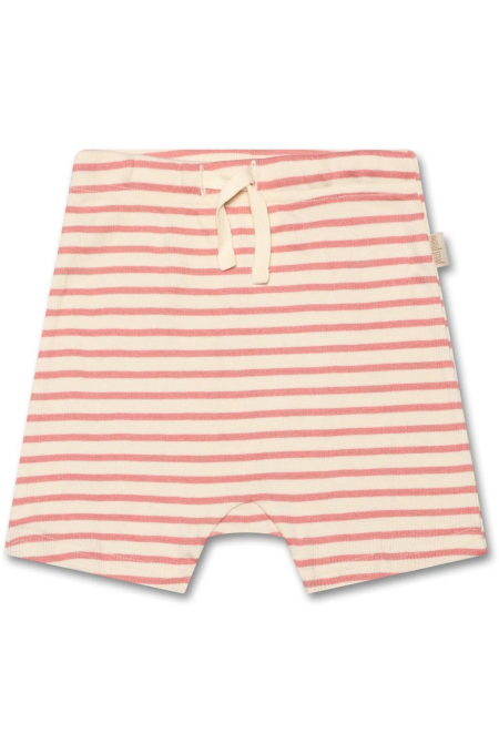 Petit Piao - Shorts ribbe/ striped - Sea Shell Pink
