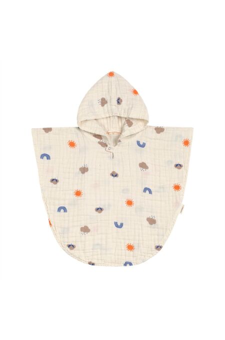 Lässig - Musselin Poncho - Blossom Nature