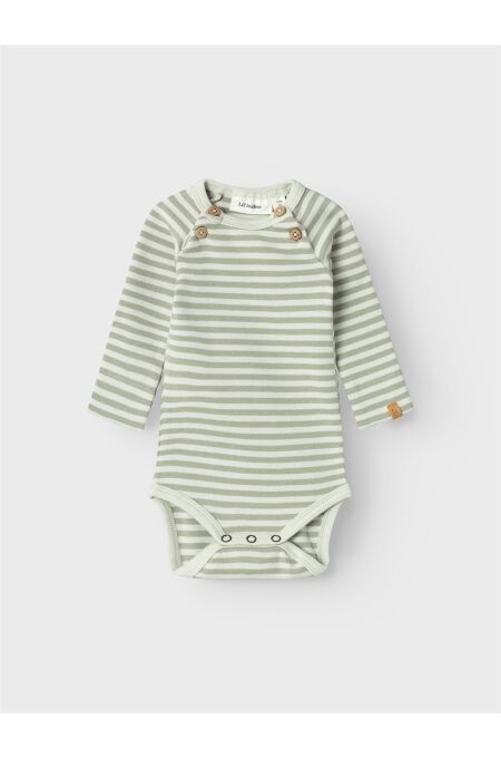 Lil´Atelier - Body langarm - gestreift - Green Tint