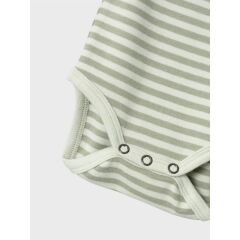 Lil´Atelier - Body langarm - gestreift - Green Tint